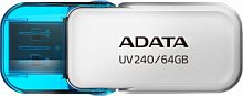 Флеш-накопитель USB  64GB  A-Data  UV240  белый (AUV240-64G-RWH)