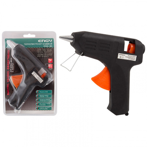 Пистолет клеевой Engy EGG-80, с подставкой, 80 Вт (1/20/100) (357118) фото 2