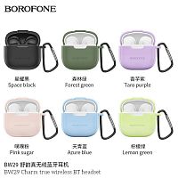 Наушники внутриканальные Borofone BW29 Charm, пластик, bluetooth 5.3, микрофон, цвет: розовый (1/22/132) (6974443389784)