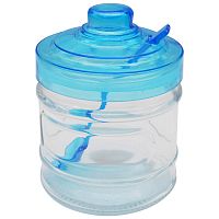 Банка универсальная DOLCE 300 мл с ложкой и крышкой (стекло, пластмасса) (1/48) (103618)