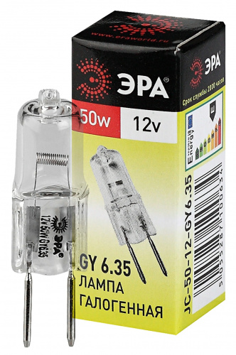 Лампа ЭРА галогенная GY6.35-JC-50W-12V GY6.35 50Вт капсула теплый белый свет (1/1000) (C0027372) фото 3 Лампа ЭРА галогенная GY6.35-JC-50W-12V GY6.35 50Вт капсула теплый белый свет (1/1000) (C0027372) фото 3