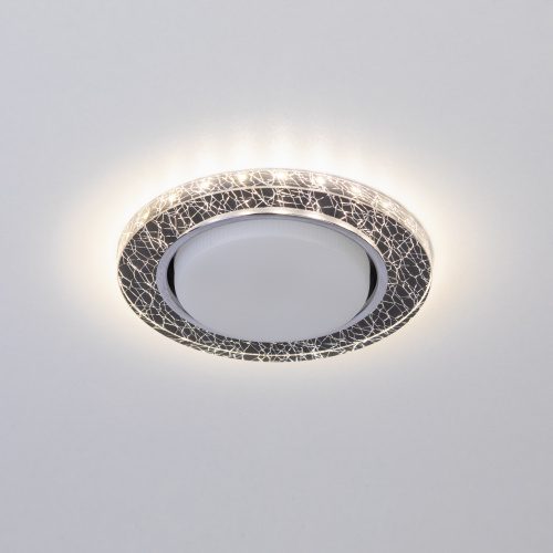 Светильник ЭРА встраиваемый с LED подсветкой DK LD51 WH/BK GX53 белый черный (1/50) (Б0057464) фото 10