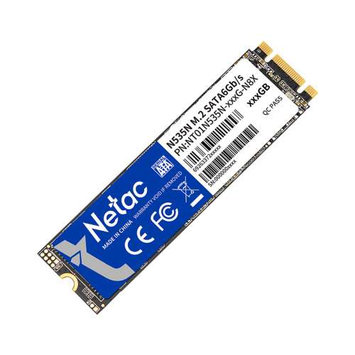 Внутренний SSD  Netac  128GB  N535N, SATA-III, R/W - 510/440 MB/s, (M.2), 2280, 3D NAND (NT01N535N-128G-N8X)