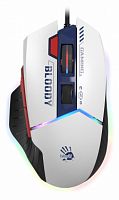 Мышь проводная игровая A4TECH Bloody W95 Max Sports (12000dpi) USB (10but), синий/белый (1/20) (W95 MAX SPORTS NAVY)