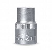 Головка на 12 мм SMARTBUY торцевая, шестигранная, под квадрат 1/2", CR-V, tools (1/200) (SBT-SW-12-12p1)