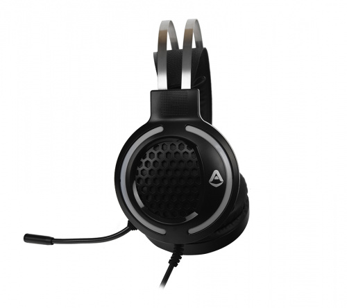 Игровая гарнитура CBR CHP 827 Armor, микрофон с шумоподав., USB/2хмини-джек 3,5 мм, LED-подсветка,  каб. 2,1 м, USB, чёрный (1/30) фото 6