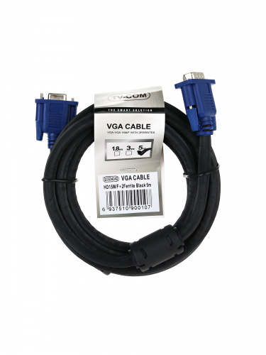 Кабель удлинительный  SVGA (15m/15f) 5m 2 фильтра TV-COM <QCG342AD-5M> (1/30) фото 3