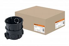 Установочная коробка СП D65х65мм, углубленная, саморезы, стыковочные узлы, IP20, TDM (1/125) (SQ1402-1018)