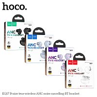 Наушники внутриканальные HOCO EQ17 Praise, пластик, bluetooth 5.4, микрофон, цвет: белый (1/14/140) (6942007640077)