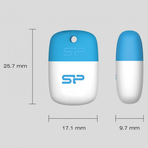 Флеш-накопитель USB  32GB  Silicon Power  Touch T07  синий (SP032GBUF2T07V1B) фото 4
