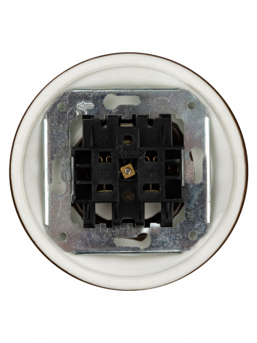 Розетка TDM скрытой установки фарфоровая 2П+З 16А 250В коричневая «Болонь» (1/36) (SQ1820-0422) фото 3 Розетка TDM скрытой установки фарфоровая 2П+З 16А 250В коричневая «Болонь» (1/36) (SQ1820-0422) фото 3