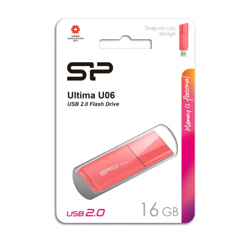 Флеш-накопитель USB 16GB Silicon Power Ultima U06 розовый (SP016GBUF2U06V1P) фото 12 Флеш-накопитель USB 16GB Silicon Power Ultima U06 розовый (SP016GBUF2U06V1P) фото 12