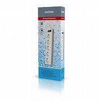 Сетевой фильтр Smartbuy One 10A, 5 розеток, белый 5 м, (1/35) (SBSP-50-W)
