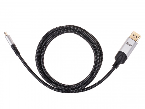 Кабель-переходник USB 3.1 Type-C(M)--> DP(m) 8K@60Hz, 1.8m , Alumi Shell,VCOM <CU422MCV-1.8M> (1/60) фото 4 Кабель-переходник USB 3.1 Type-C(M)--> DP(m) 8K@60Hz, 1.8m , Alumi Shell,VCOM <CU422MCV-1.8M> (1/60) фото 4