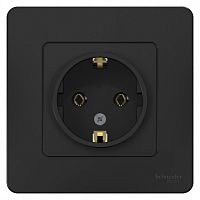 Розетка 1-м С/У BLANCA 16А IP20 250В с заземл. без защ. шторок антрацит Systeme Electric BLNRS001016 (1/10/20)