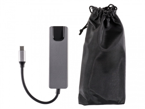 Адаптер USB 3.1 Type-Cm ->HDMI A(m) 4K@30Hz, RJ45, 2XUSB3.0, PD, iOpen <ACU435M> (1/150) фото 4