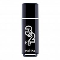 Флеш-накопитель USB  32GB  Smart Buy  Glossy  чёрный (SB32GBGS-K)