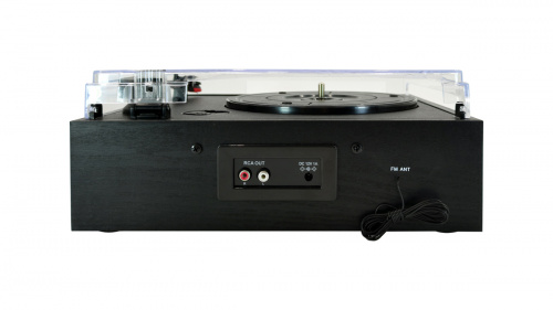 Виниловый проигрыватель RITMIX LP-200B Black wood, 3 скорости, Функция автостоп, Bluetooth, 3.5mm AUX IN, материал: пластик+МЦД (1/4) (80001174) фото 3