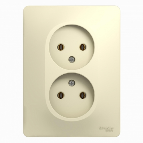 Розетка 2-м С/У GLOSSA 16А IP20 без заземл. беж. Systeme Electric GSL000220 (1/15/90) Розетка 2-м С/У GLOSSA 16А IP20 без заземл. беж. Systeme Electric GSL000220 (1/15/90)