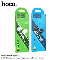 Наушники внутриканальные HOCO M99 Celestial, микрофон, кнопка ответа, кабель 1.2м, цвет: чёрный (1/420) (6931474778833)