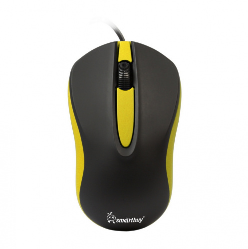Мышь проводная Smartbuy 329, USB, черный/жёлтая (1/100) (SBM-329-KY)