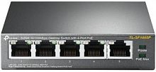 Коммутатор TP-Link TL-SF1005P 5x100Mb 4PoE 58W неуправляемый (1/12)