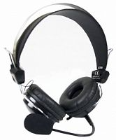 Наушники с микрофоном A4 HS-7P черный 2.5м накладные оголовье (дубльHS-7P)