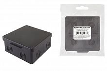 Распаячная коробка TDM ОП 100х100х55мм, крышка, IP54, 8вх., белая, инд. штрихкод (18/18) (SQ1401-0923)