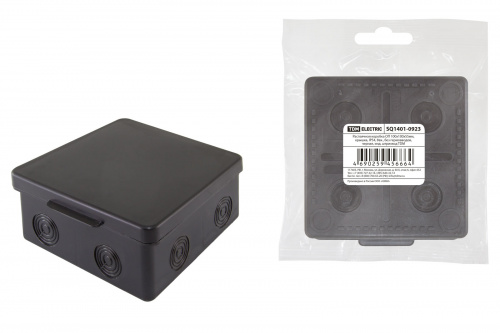 Распаячная коробка TDM ОП 100х100х55мм, крышка, IP54, 8вх., белая, инд. штрихкод (18/18) (SQ1401-0923) Распаячная коробка TDM ОП 100х100х55мм, крышка, IP54, 8вх., белая, инд. штрихкод (18/18) (SQ1401-0923)