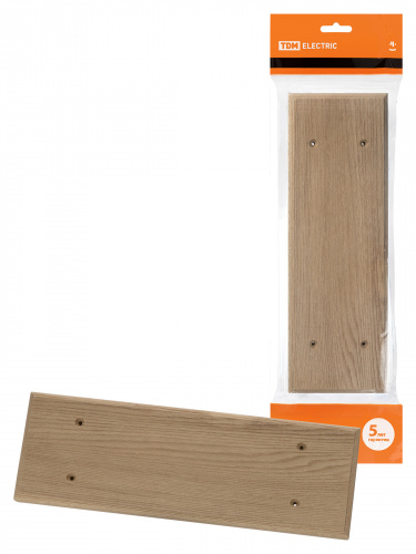 Накладка на бревно деревянная универсальная НБУ 1Пх3 95х290 мм, под покраску TDM (1/6/48) (SQ1821-0406)