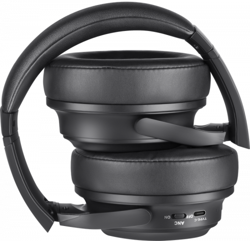 Наушники полноразмерные DEFENDER FreeMotion B535, ANC, Bluetooth, черные  (1/30) (63535) фото 4