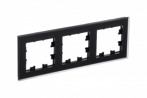 Рамка 3-м ATLASDESIGN Nature матов. стекло черн. Systeme Electric ATN331003 (1) Рамка 3-м ATLASDESIGN Nature матов. стекло черн. Systeme Electric ATN331003 (1)