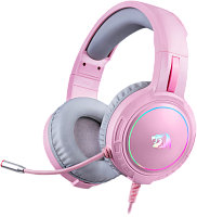 Гарнитура игровая REDRAGON Mento RGB, 3.5мм, розовые (1/10) (71763)