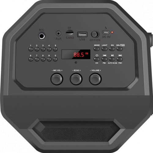 Колонка портативная DEFENDER Rage 50Вт, напольная, Light/BT/FM/USB/LED/TWS (1/2) (65109) фото 3