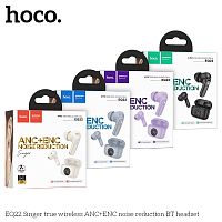 Наушники внутриканальные HOCO EQ22 Singer, пластик, bluetooth 5.4, микрофон, цвет: белый (1/14/140) (6942007647458)