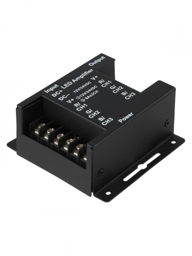 Усилитель для светодиодных лент и модулей RGB-12В-24А-288Вт-IP20, 3 канала, TDM (1/50) (SQ0331-0542) фото 4