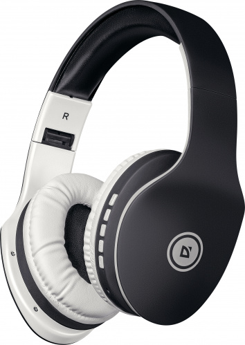 Наушники полноразмерные DEFENDER FreeMotion B525, Bluetooth,MP3.FM, черные/белые (1/40) (63525) фото 3