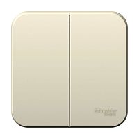 Выключатель 2-кл. О/У BLANCA 6А IP20 (сх. 5) 250В с изолир. пластиной молочн. Systeme Electric BLNVA065012 (1/15/90)