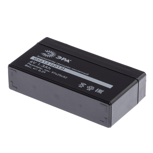 Аккумулятор ЭРА GS613 (Cвинцово-кислотный 6V 1,3) (1/40/1440) (Б0050079) фото 4