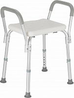 Стул для ванной DEFENDER HOME Titanium CH-05 металл+пластик, с ручками (1) (34004)