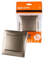 Выключатель на 2 направления 1 кл. 10А бронза , с/у, "Лама" (10/120) TDM (SQ1815-0706)