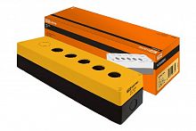 Корпус КП105(6) для кнопок 5(6) мест желтый TDM (SQ0705-0010)