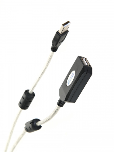 Кабель-адаптер USB2.0-repeater, удлинительный активный <Am-->Af> 20м Aopen/Qust <ACU823-20M> (1/15)