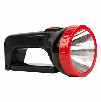 Фонарь SMARTBUY SBF-303-K, черный, аккумуляторный, 2 в 1 1W+12 SMD (1/120)
