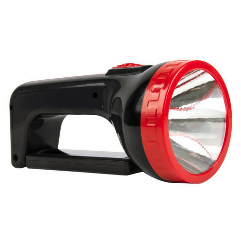 Фонарь SMARTBUY SBF-303-K, черный, аккумуляторный, 2 в 1 1W+12 SMD (1/120)