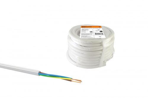 Провод TDM ПВС 3х4 ГОСТ (5м), белый (1/5/5) (SQ0118-0051) Провод TDM ПВС 3х4 ГОСТ (5м), белый (1/5/5) (SQ0118-0051)