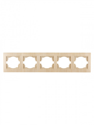 Рамка 5-ти постовая горизонтальная сосна , с/у, "Лама" (10/120) TDM (SQ1815-0337) фото 4 Рамка 5-ти постовая горизонтальная сосна , с/у, "Лама" (10/120) TDM (SQ1815-0337) фото 4