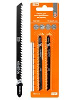 Пилки для электролобзика по дереву, HCS, 90х3 мм, быстрый рез, T301CD, 2 шт, "Рубин", TDM (1/500) (SQ1089-0205)