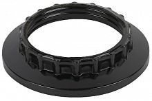 Кольцо ЭРА для патрона E27, пластик, черное (1/100/1000) (Б0043680)