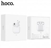 Наушники внутриканальные HOCO EW03, Plus TWS, пластик, bluetooth 5.1, индикатор, цвет: белый (1/20/200) (6931474753885)